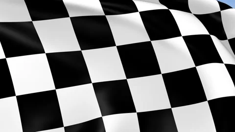 Waving Racing Flag Background Loop Stock Footage 317847566