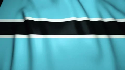 Waving realistic Botswana flag in 4K, loop animation Stock Footage 141616752