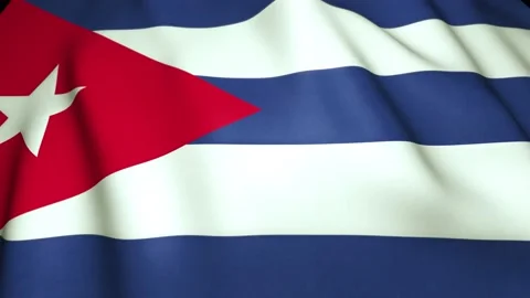 Waving realistic Cuba  flag in 4K , loop animation Stock Footage 137109656