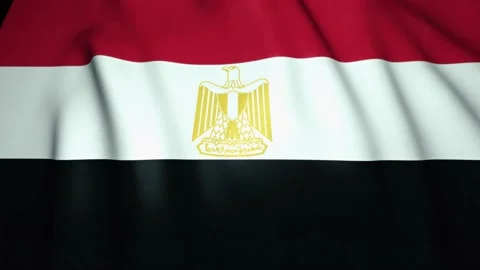 Waving realistic Egypt in 4K, loop animation Stock Footage 141670749