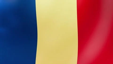 Waving Romanian Flag  Stock Footage 292527103
