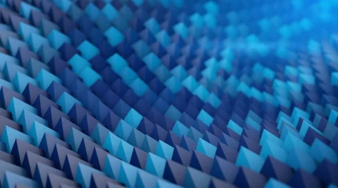 Waving sci-fi surface. Abstract 3D render animation loopable 4k UHD (3840x2160) Stock Footage 67183339