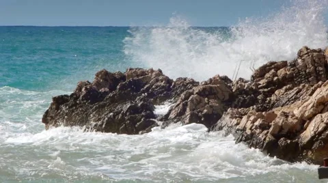 Waving Sea Stock Footage 982291