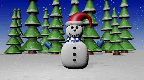 Waving Snowman 스톡 동영상 41699160