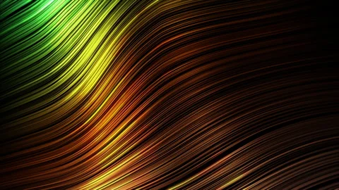 Waving stripes.Looping lines.Screensaver.Futuristic technological background Stock Footage 255678615