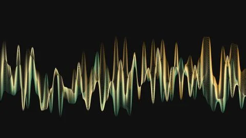 With waving stroke abstract technology background Stock Illustration