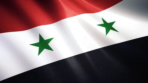 Waving Syria Flag Stock Footage 100177900
