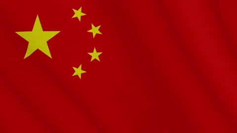 Waving textured flag of China Stock Footage 276859775