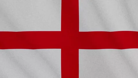 Waving textured flag of England Stock Footage 276859964