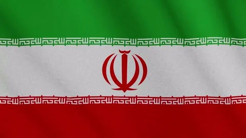 Waving textured flag of Iran Stock Footage 276860512