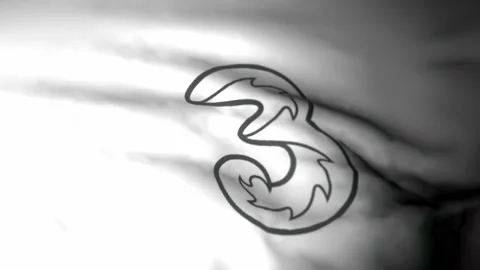 Waving TRI logo flag for background video Video stock 225211890