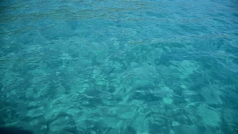 Waving turquoise water surface. Stock Footage 114652038