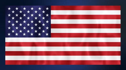 Waving USA flag animation background. UHD 4k 3840x2160 Stock Footage 64549327