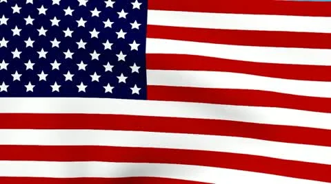 Waving USA Flag Animation Video stock 10855048