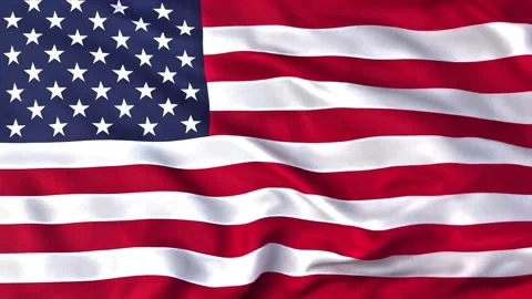 Waving USA Flag Close Up in 4K Seamless Loop 库存影片 337765065