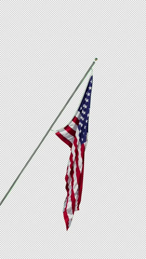 Waving USA Flag Diagonal Seamless loop Video Stock Footage 307723226
