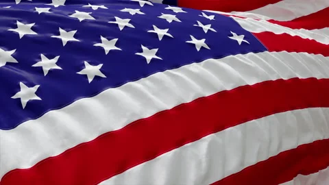 Waving USA Flag Video stock 192544253