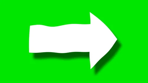 WAVING WHITE ARROW Start-Stop Stock Footage 149933444