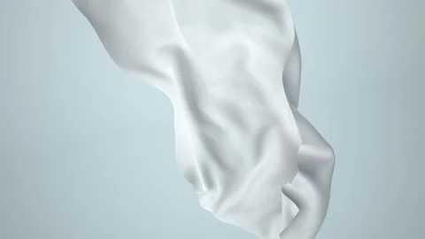 Waving white bedsheet. 4k Video, ProRes 4444 Stock Footage 148202512