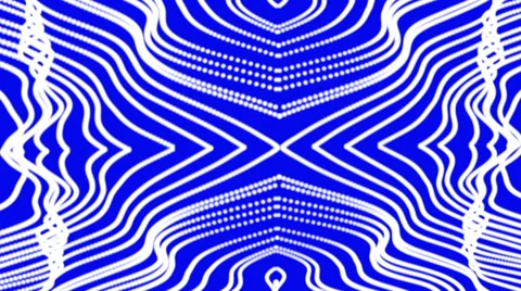 Waving white lines on a blue background Stock Footage 39547858