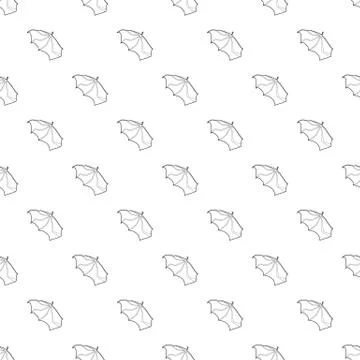 Waving wing pattern vector seamless Illustrazione stock
