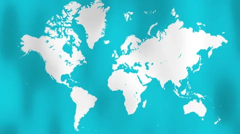Waving World map flag animation Stock Footage 41388989
