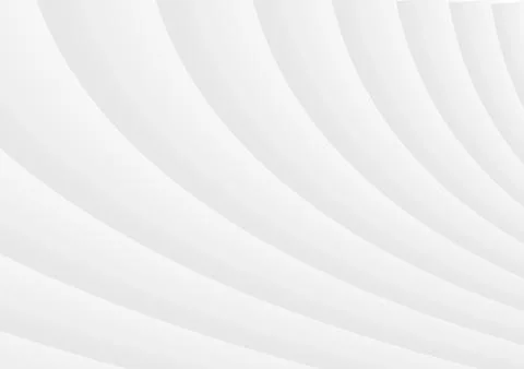 Wavy 3D white background of abstract waves. Vector Stock Illustration