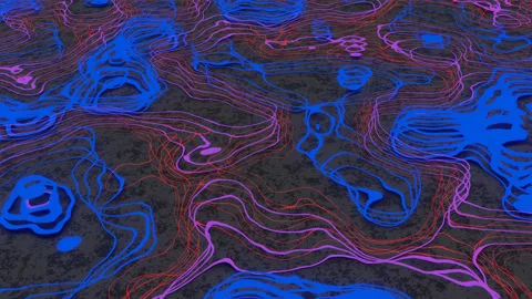 Wavy Abstract Animated Background. Minimal Background. Stock Footage 194366829
