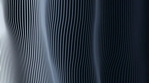 Wavy abstract background with dark blue and white stripes, modern pattern Stock Footage 342906672
