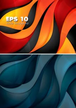 Wavy abstract background Stock Illustration