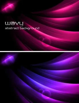 Wavy Abstract Background Stock Illustration