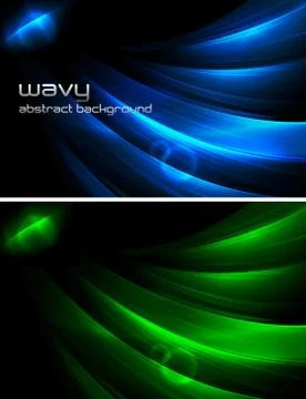 Wavy Abstract Background Stock Illustration