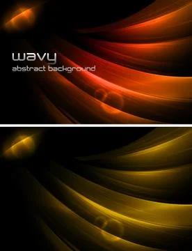 Wavy Abstract Background Stock Illustration