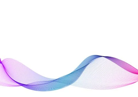Wavy abstract background with three colors. Stock Illustration