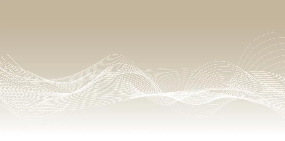 Wavy abstract background.white, brown Stock Illustration