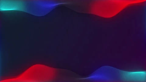 Wavy abstract frame backgound with blue red and magenta colors ,copy space for Stock Footage 267998862