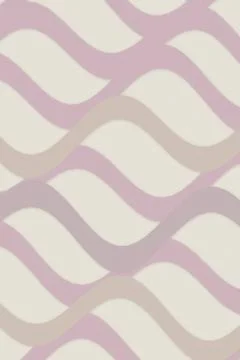 A wavy abstract pattern fills the frame in soft blush pink and cream, creat.. Stock Illustration