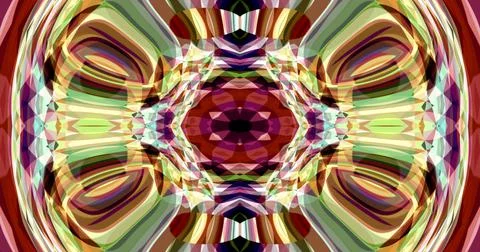 Wavy Abstract Pattern Kaleidoscope Ambient Mystery Background Illustrazione stock