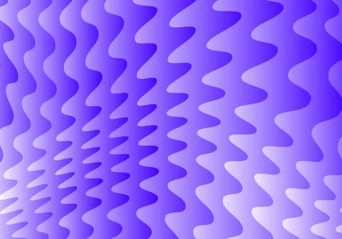 Wavy abstract pattern with undulating blue and purple lines. Repetitive cur.. 库存插图
