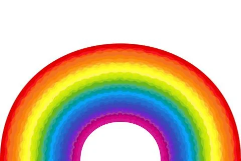 Wavy abstract rainbow Stock Illustration