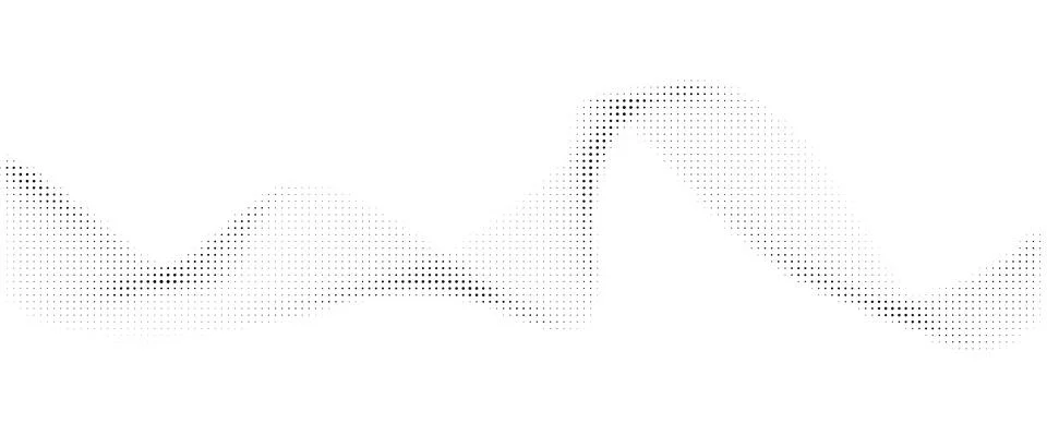 Wavy abstract vector halftone background Stock Illustration