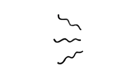 Wavy accent lines, loopable hand drawn animation isolated on a white background Stock Footage 270322168