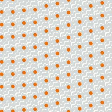 Wavy and swirled colorful elements seamless pattern. Hand drawn vector geomet Stock Illustration