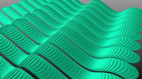 Wavy Aqua Stripes Sine. Stock-Footage 63984577