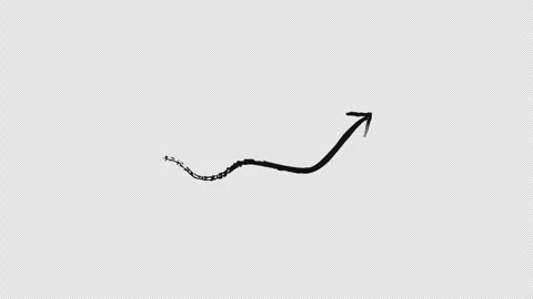 Wavy arrows pointing up grunge doodle animation Stock Footage 329762404