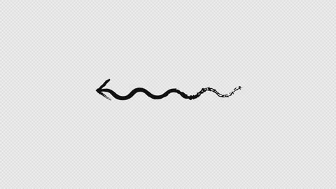 Wavy arrows pointing left grunge doodle animation Stock Footage 329762456