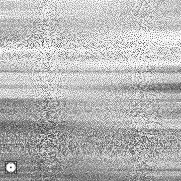 Wavy background. Black and white grainy dotwork design. Pointillism pattern. Stock Illustration