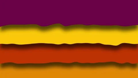 Wavy background from color layers. 3D rendering of modern art, computer created Stock Illustration