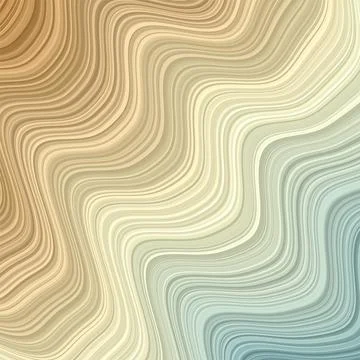 Wavy background. Cool background in brown teal colors. EPS10 Vector. Ilustração Stock