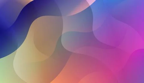 Wavy Background. For Creative Templates, Cards, Color Covers Set. Vector Illu Stock Illustration